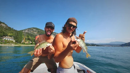 Fishing from a motorboat with a certified instructor on Lake Garda 3